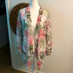 Pink Lily size small top cover up or cardigan light weight